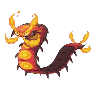 Centiskorch — Pokémon GO Fire and Bug artwork