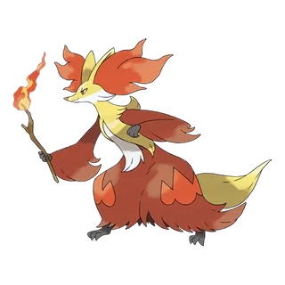 Delphox — Pokémon GO Fire and Psychic artwork