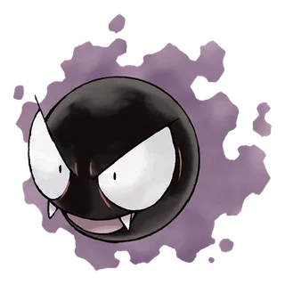 Gastly — Pokémon GO Ghost and Poison artwork
