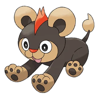 Litleo — Pokémon GO Fire and Normal artwork