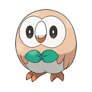Rowlet — Pokémon GO Grass and Flying artwork