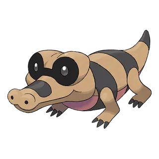 Sandile — Pokémon GO Ground and Dark artwork