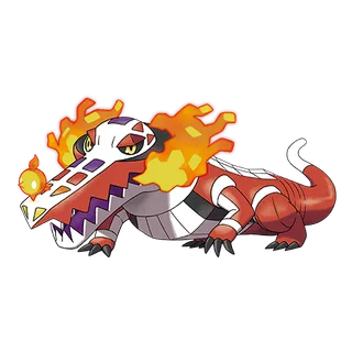 Skeledirge — Pokémon GO Fire and Ghost artwork